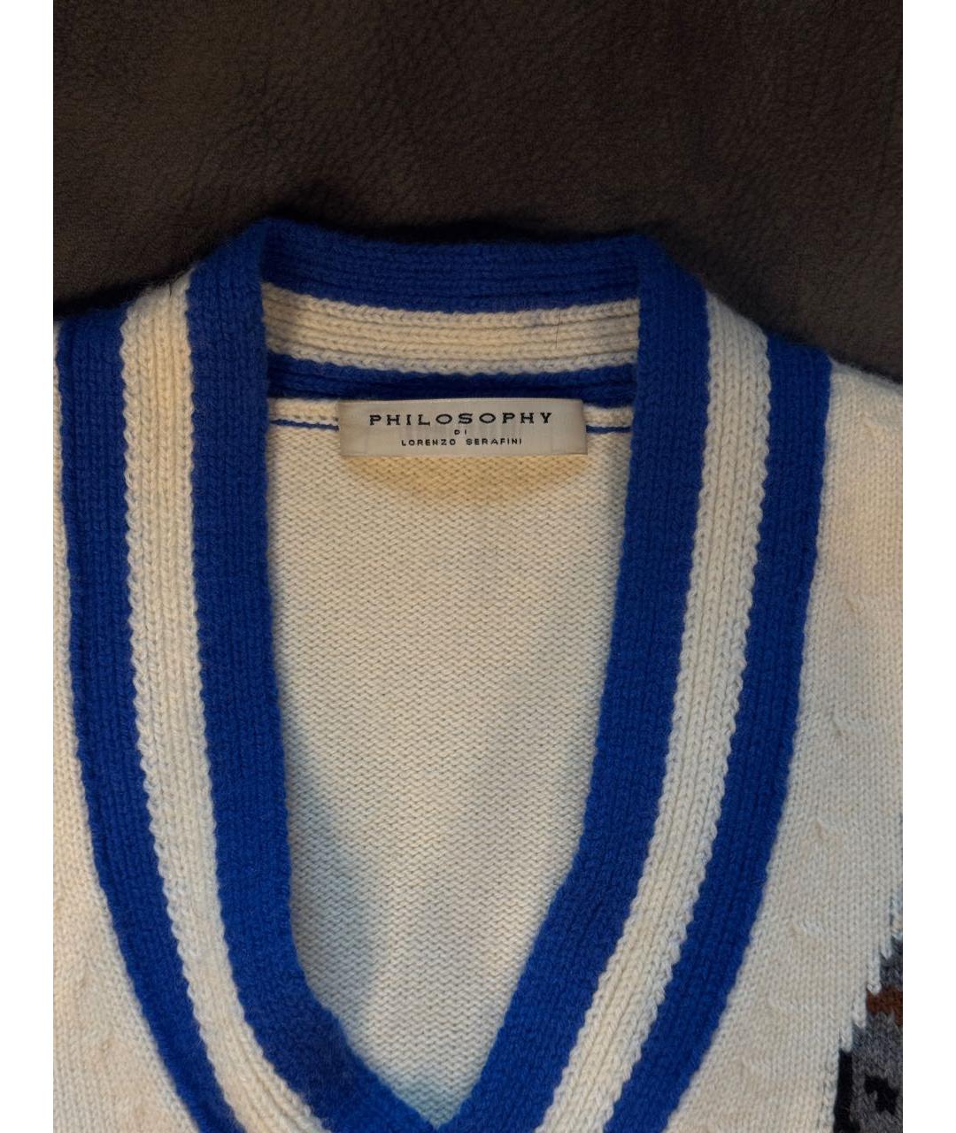 PHILOSOPHY DI LORENZO SERAFINI Мульти шерстяная жилетка, фото 3