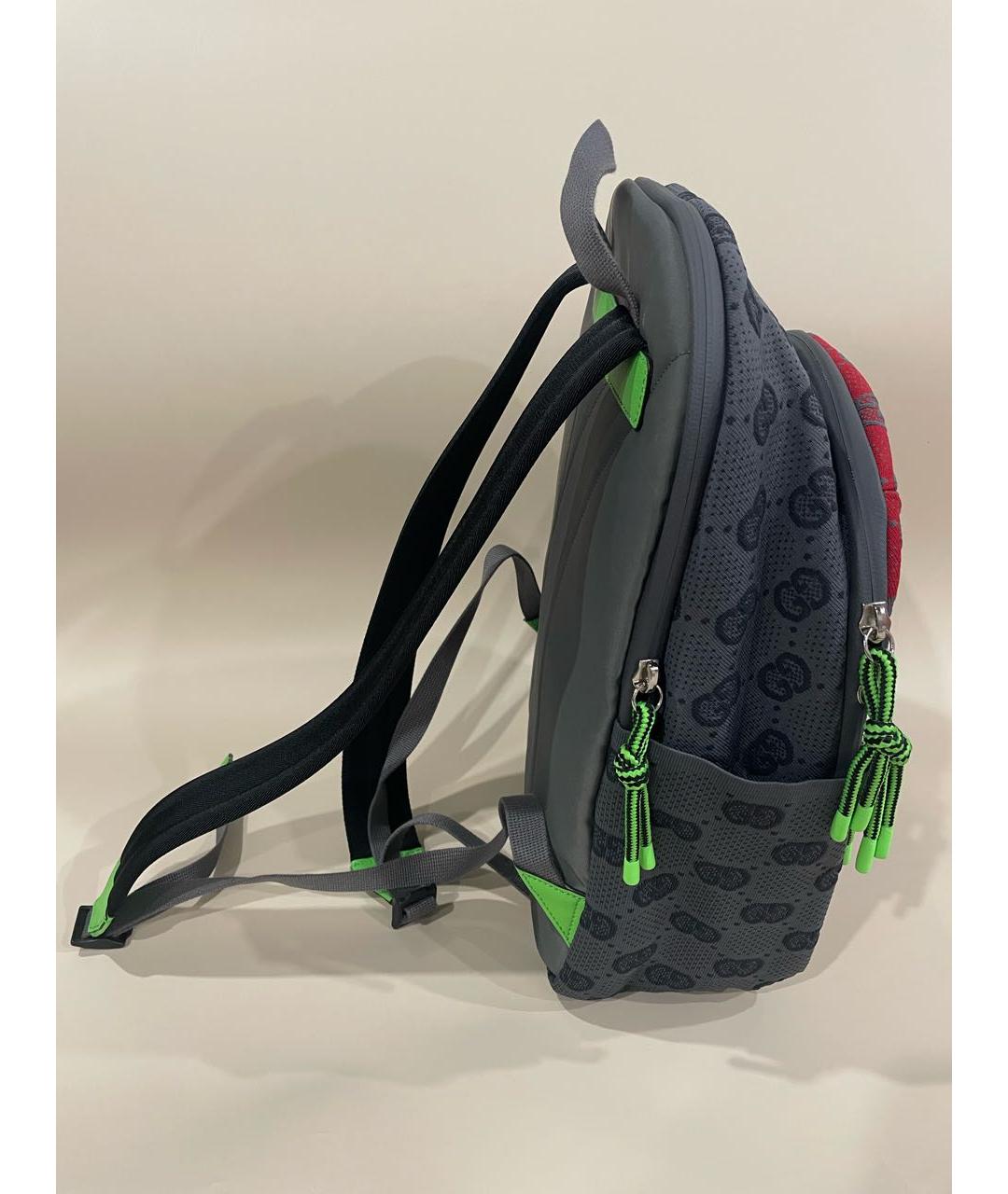 GUCCI Серый тканевый рюкзак, фото 2