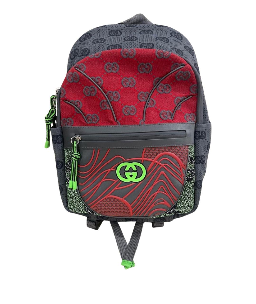 GUCCI Серый тканевый рюкзак, фото 1