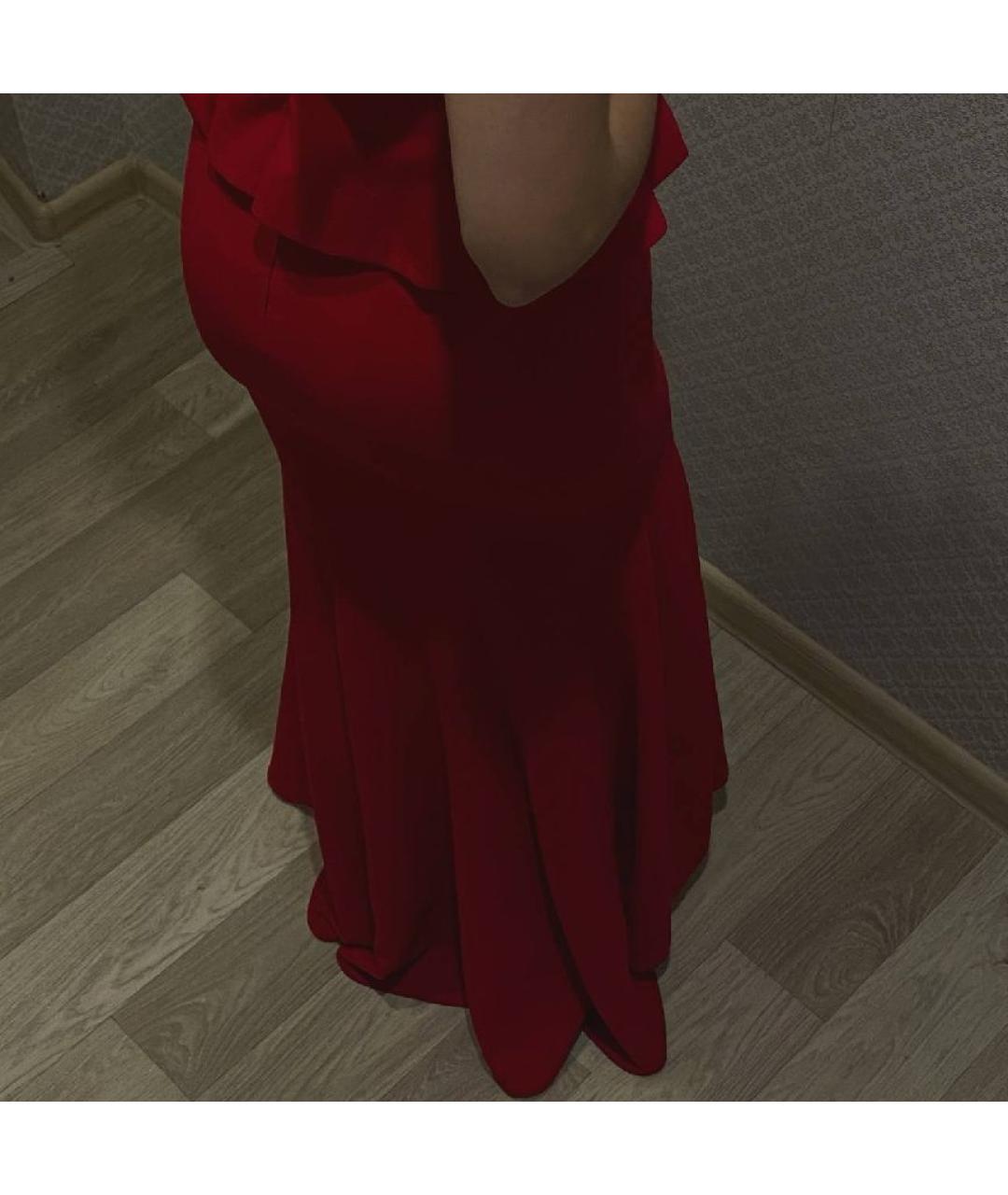 BCBG MAXAZRIA Красное полиэстеровое вечернее платье, фото 6