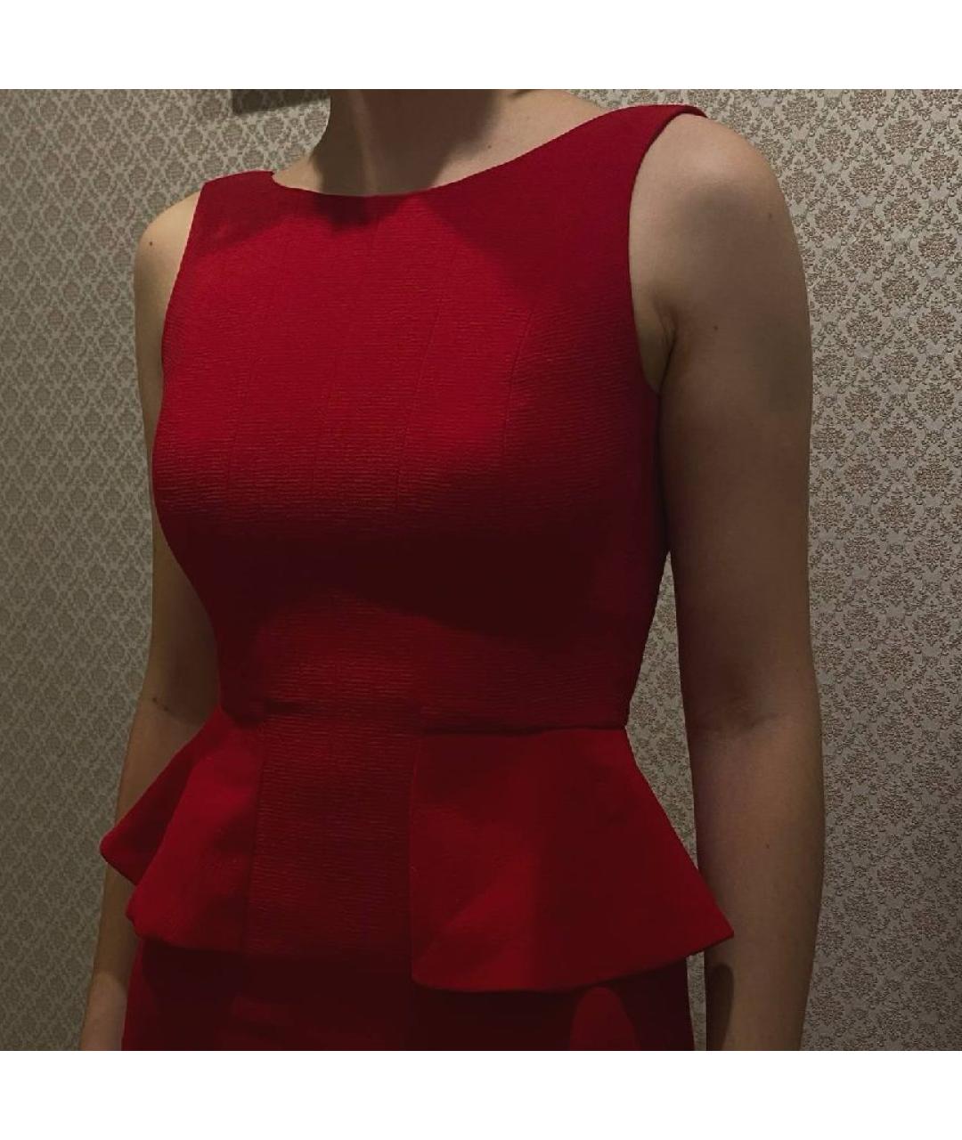 BCBG MAXAZRIA Красное полиэстеровое вечернее платье, фото 7