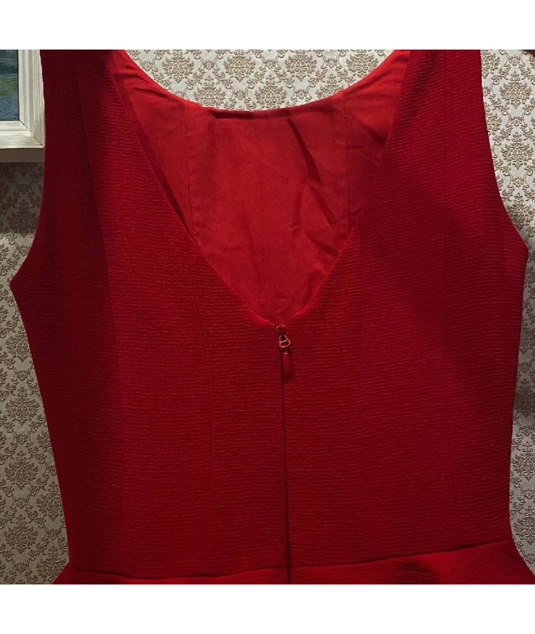 BCBG MAXAZRIA Красное полиэстеровое вечернее платье, фото 3