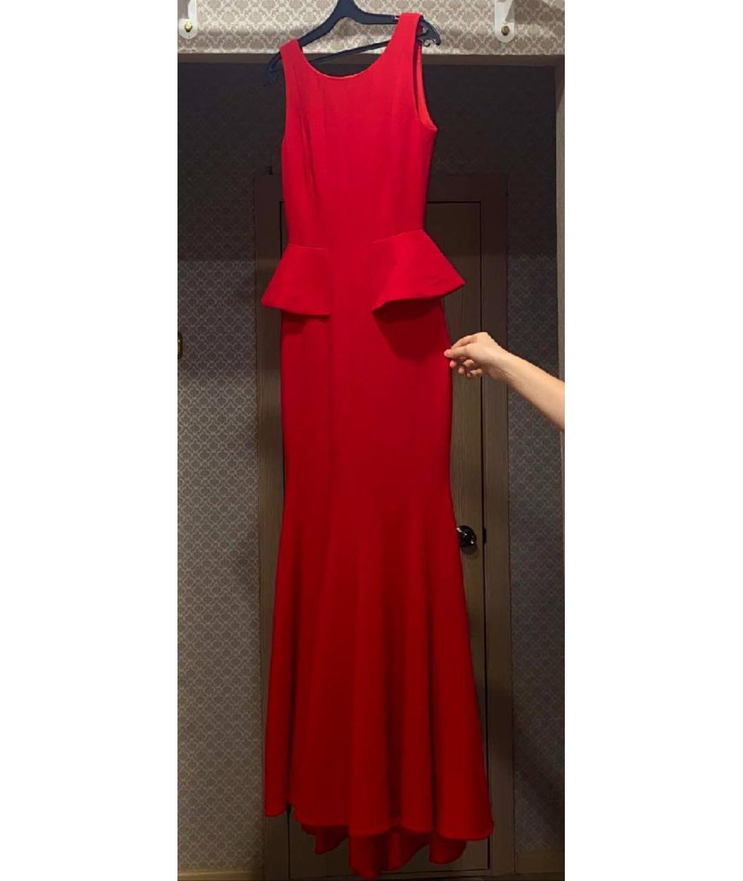 BCBG MAXAZRIA Красное полиэстеровое вечернее платье, фото 8