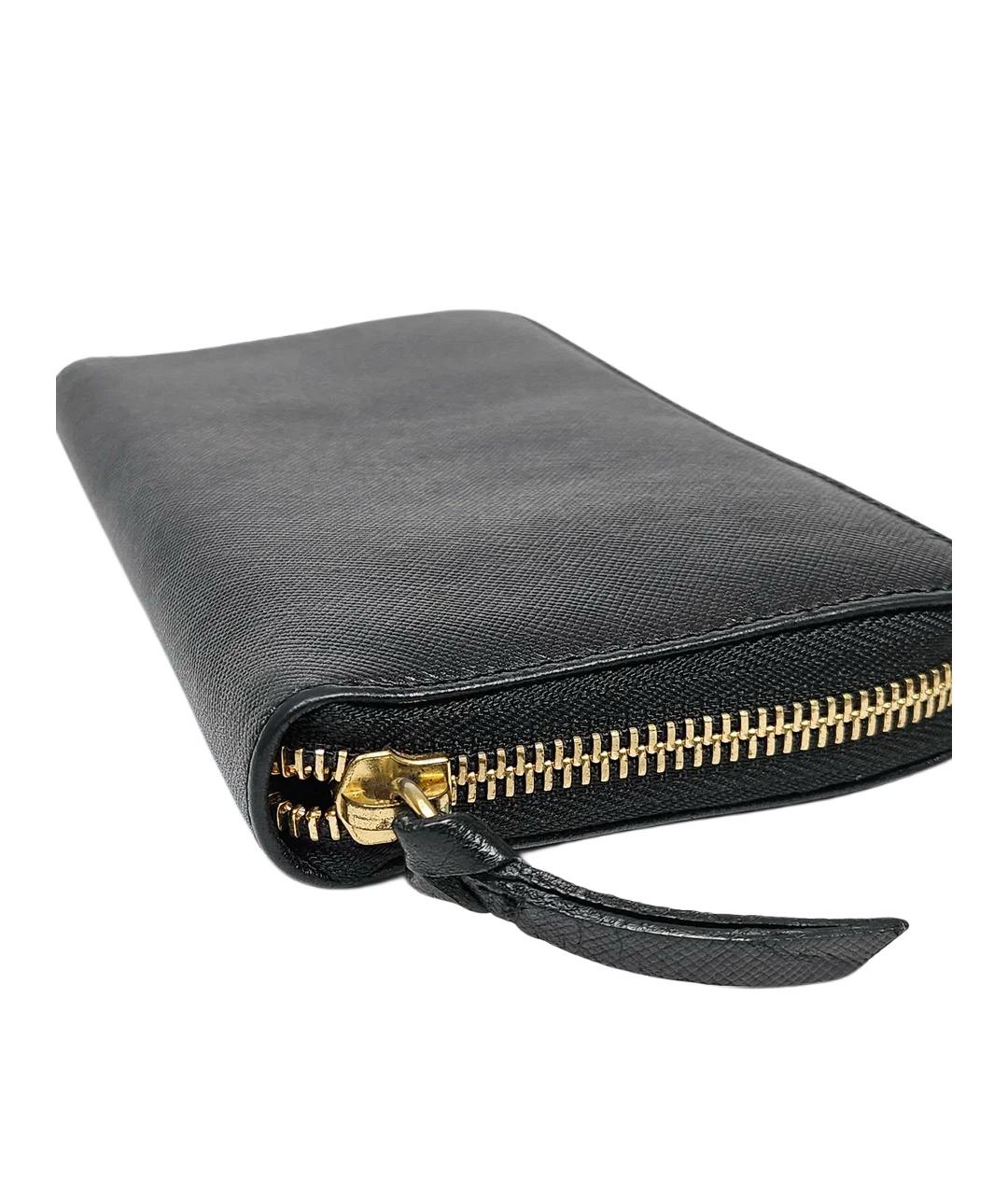 PAUL SMITH Черный кожаный кошелек, фото 6