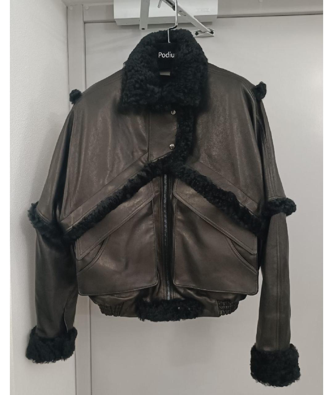 MAGDA BUTRYM Черная кожаная куртка, фото 8