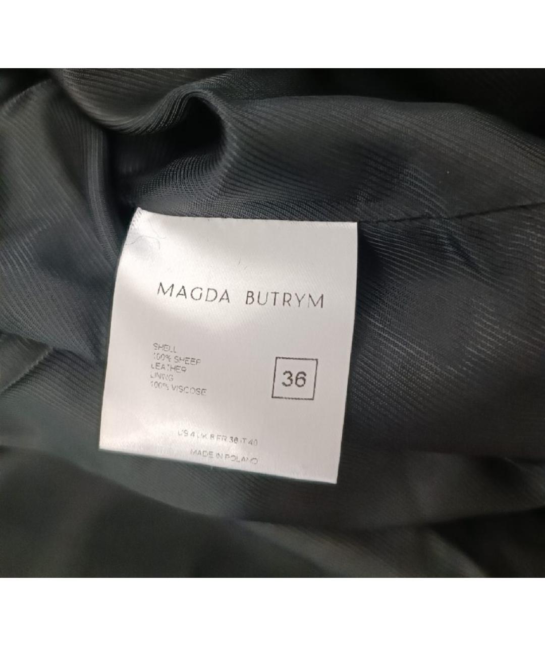 MAGDA BUTRYM Черная кожаная куртка, фото 4