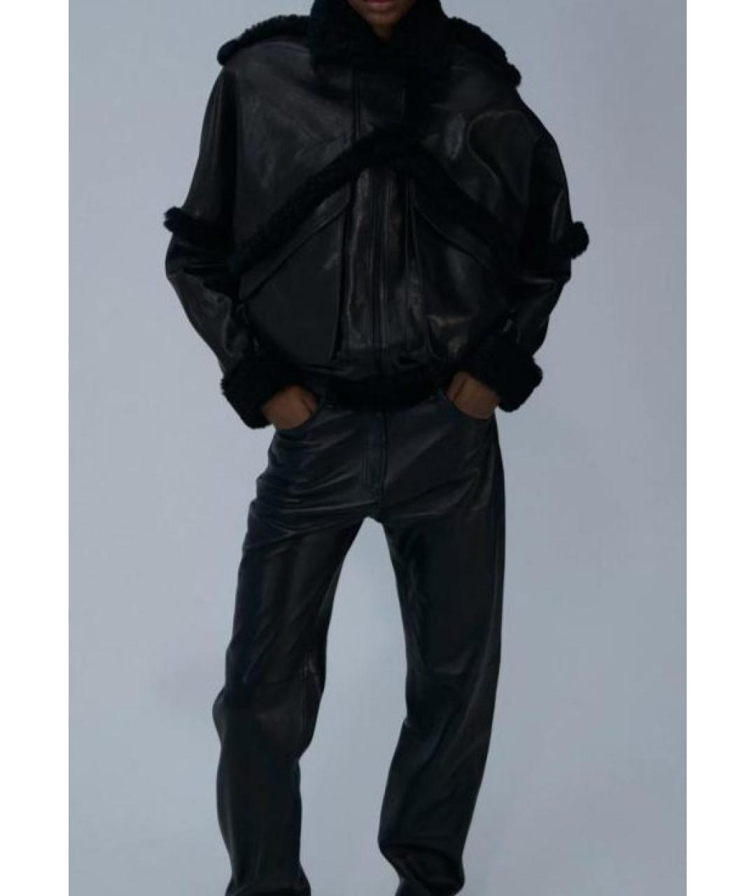 MAGDA BUTRYM Черная кожаная куртка, фото 7