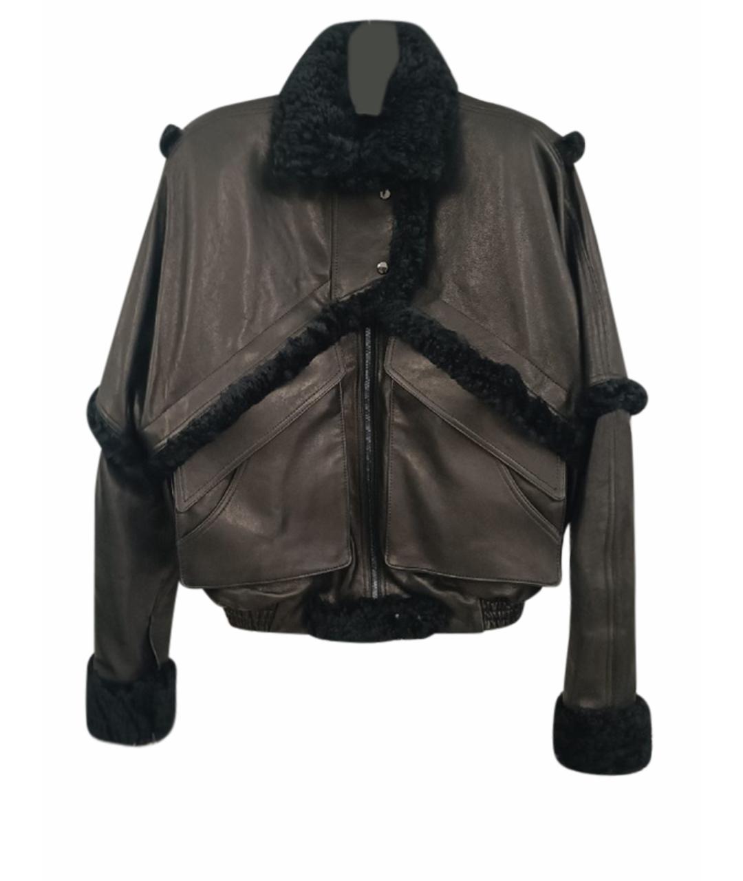 MAGDA BUTRYM Черная кожаная куртка, фото 1