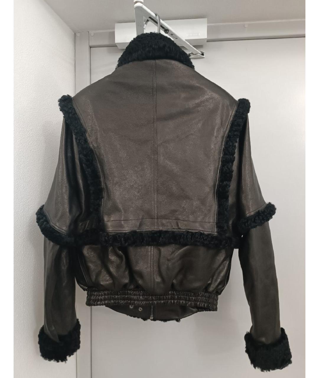 MAGDA BUTRYM Черная кожаная куртка, фото 2