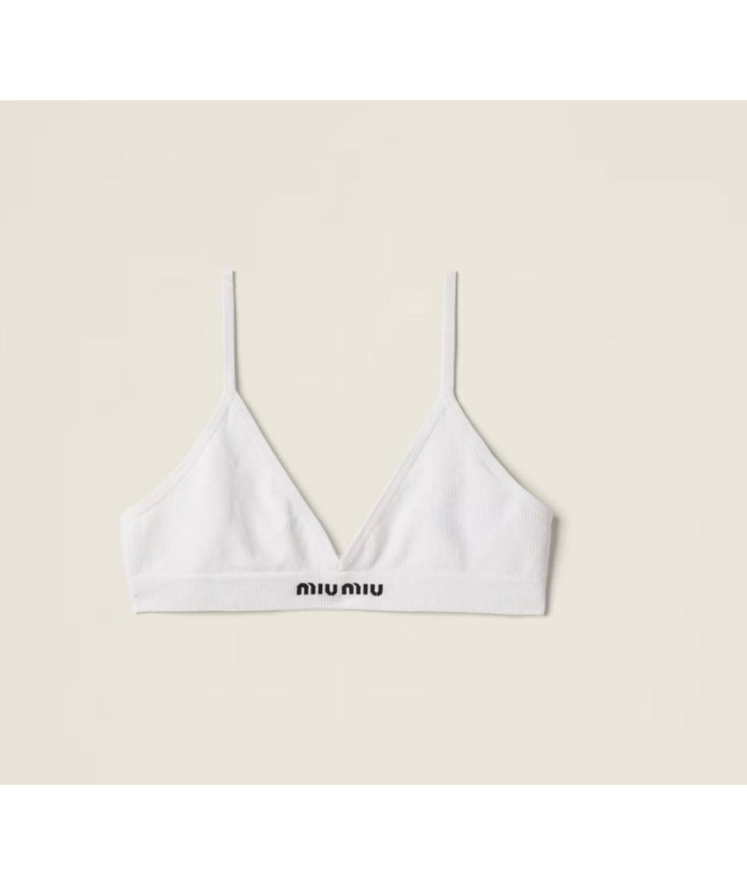 MIU MIU Белый бюстгалтеры, фото 1
