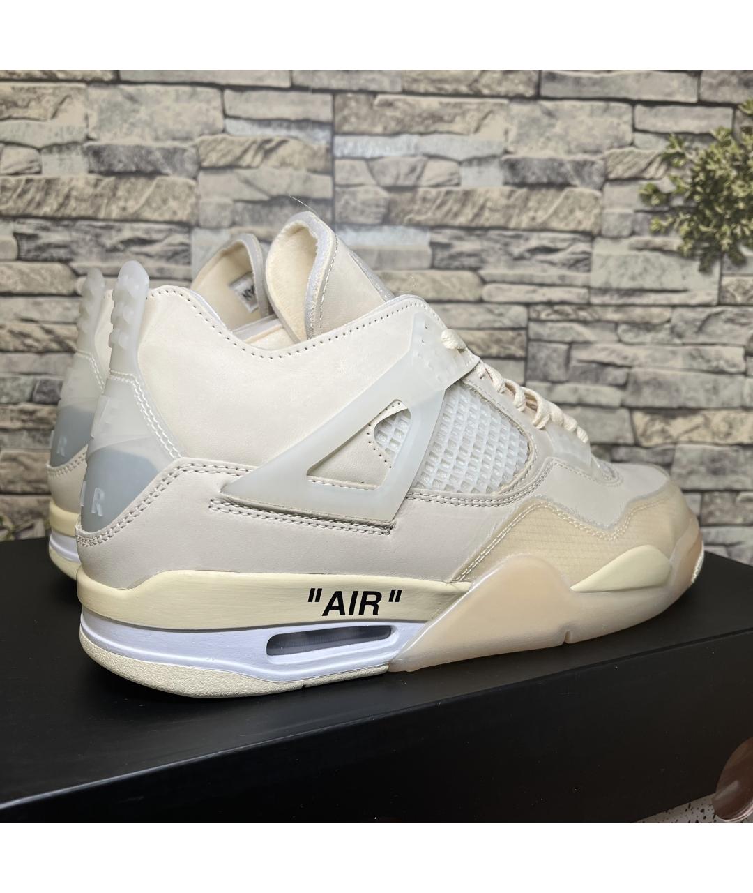 JORDAN Бежевые нубуковые высокие кроссовки / кеды, фото 6