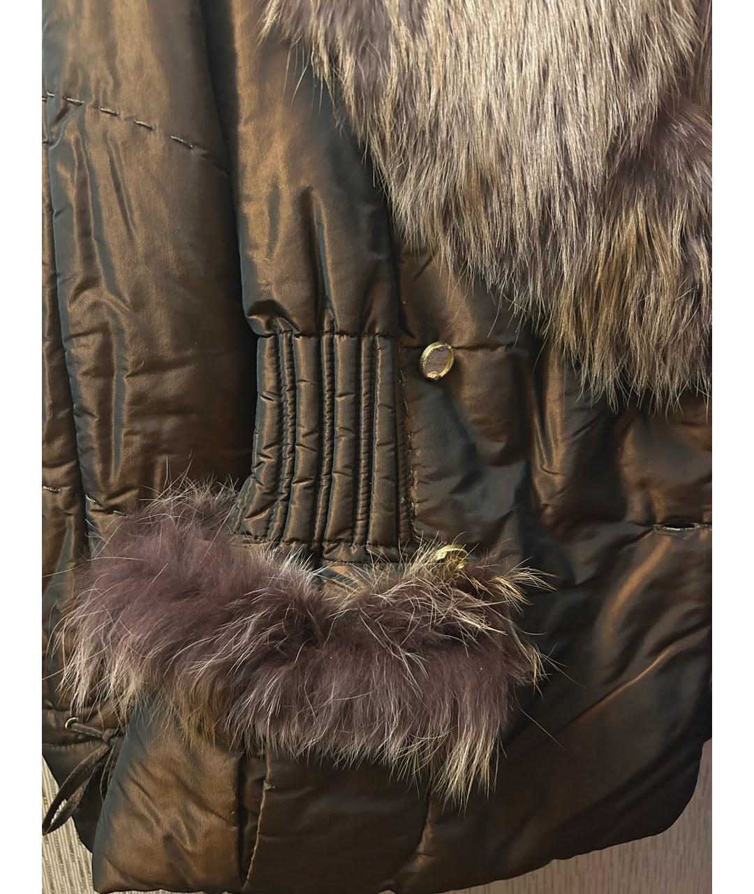 CAVALLI CLASS Коричневая вискозная куртка, фото 3