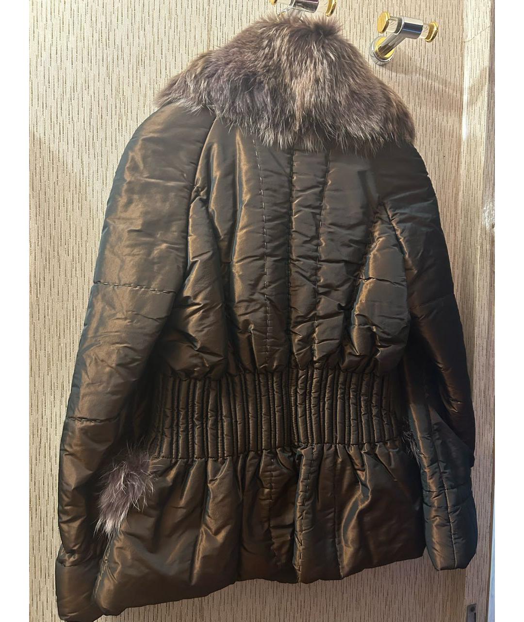 CAVALLI CLASS Коричневая вискозная куртка, фото 2