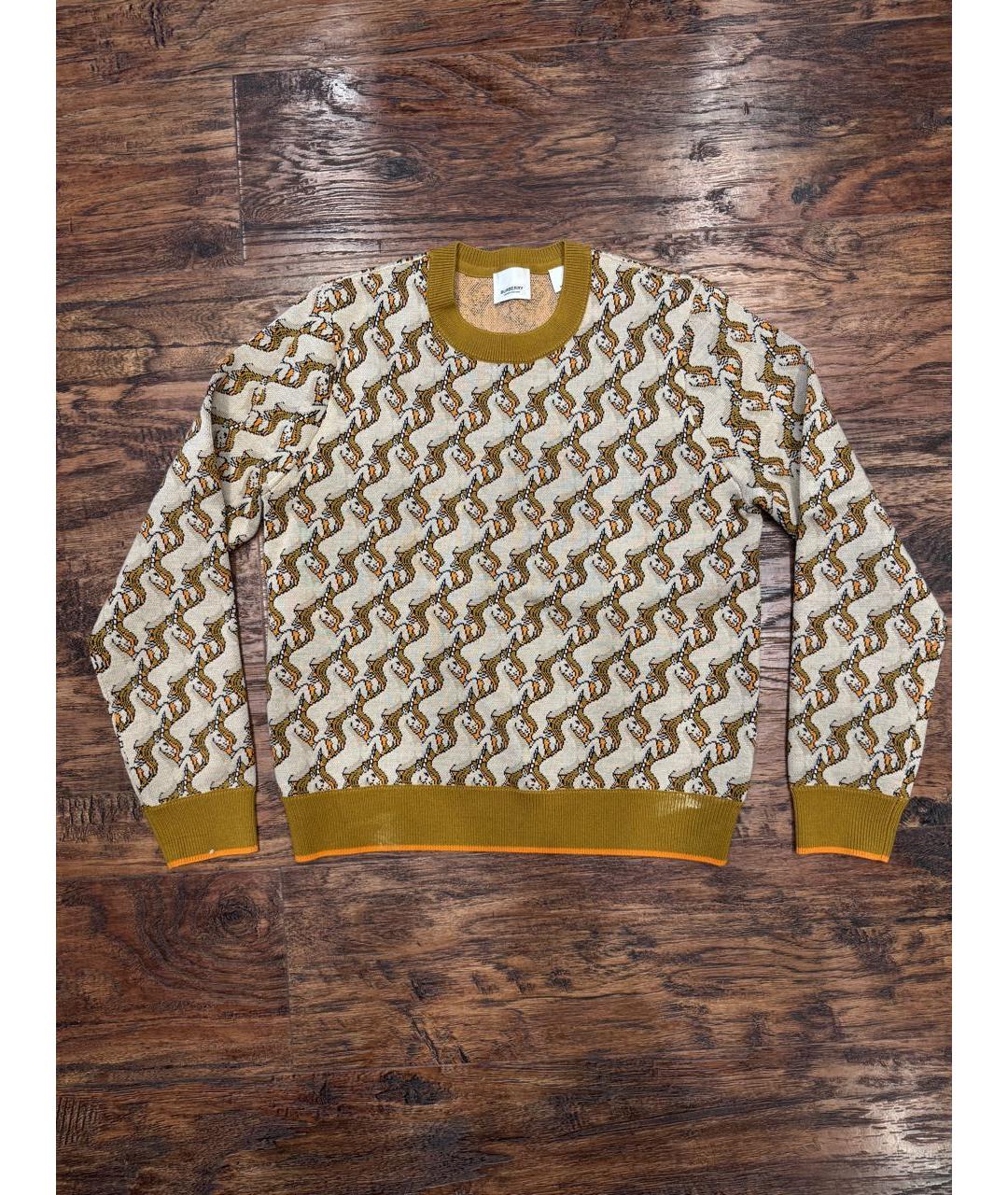 BURBERRY Мульти шерстяной джемпер / свитер, фото 7