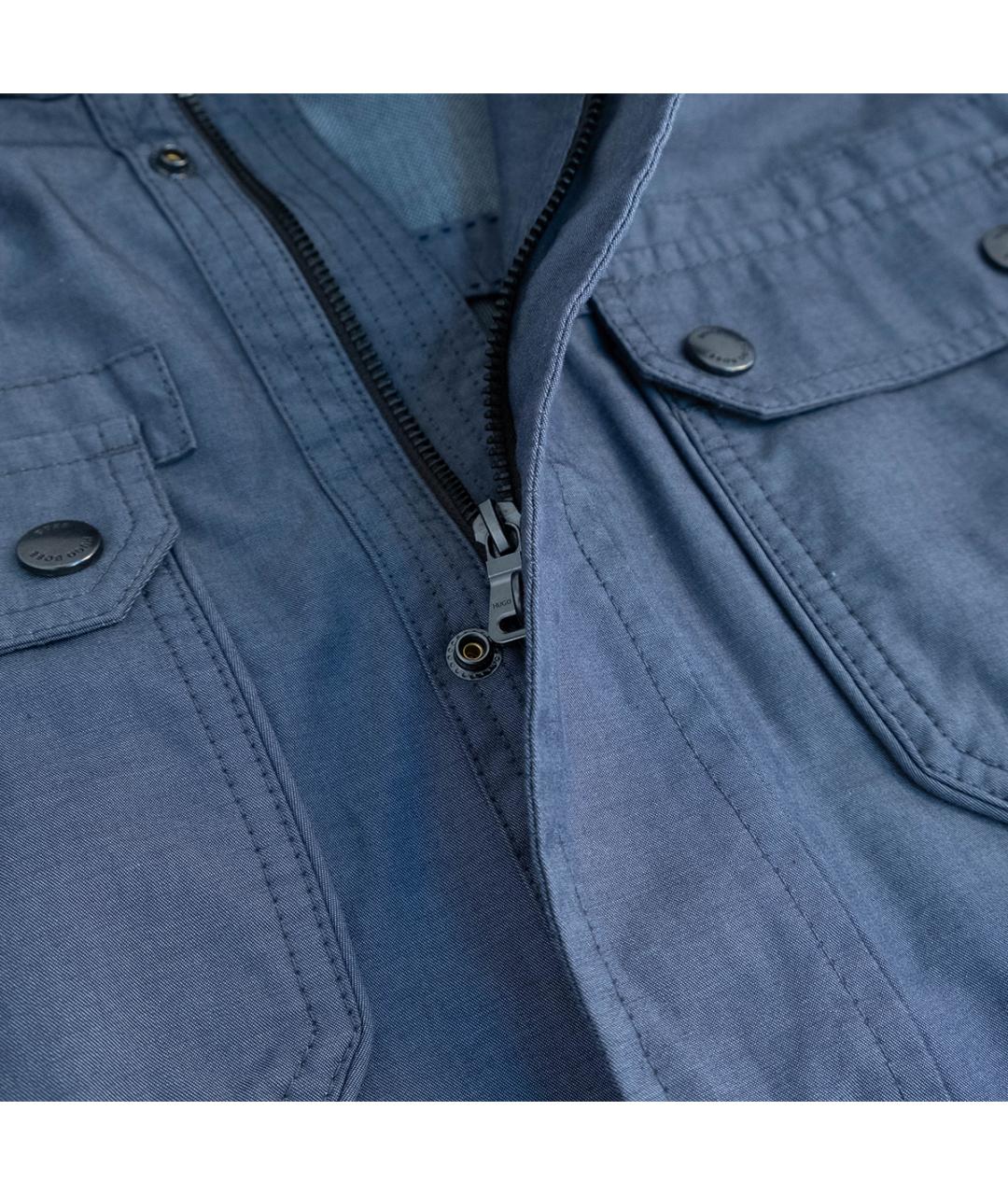 HUGO BOSS Серая хлопковая куртка, фото 4