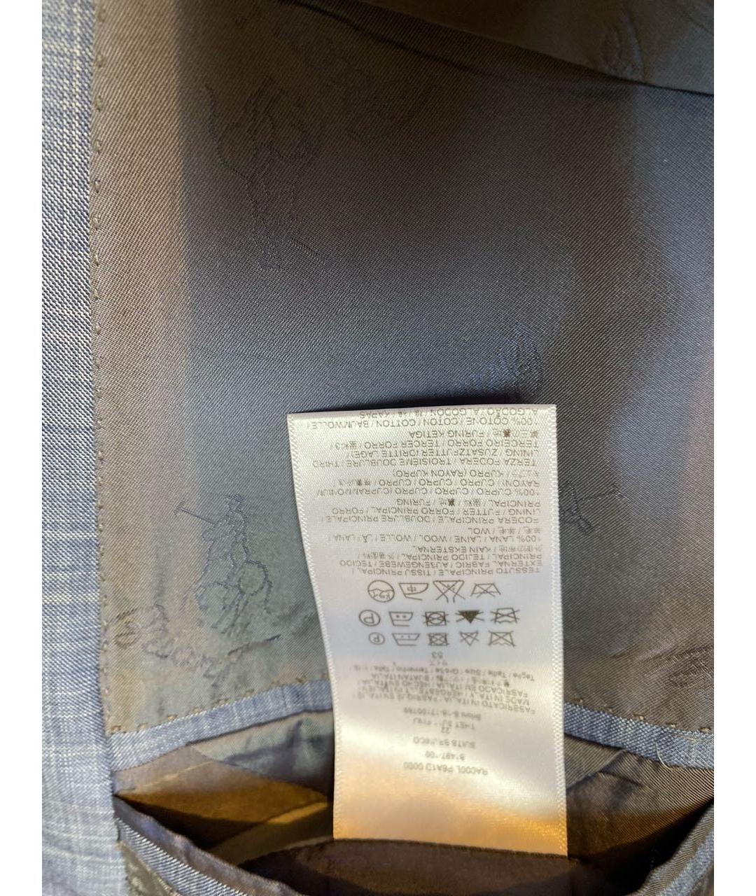 BRIONI Синий классический костюм, фото 7