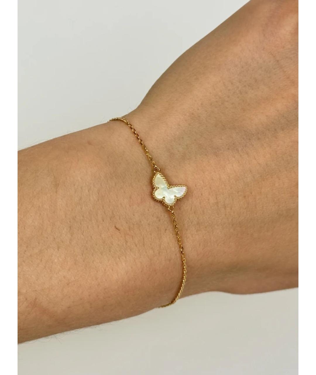 VAN CLEEF & ARPELS Белый браслет из желтого золота, фото 4