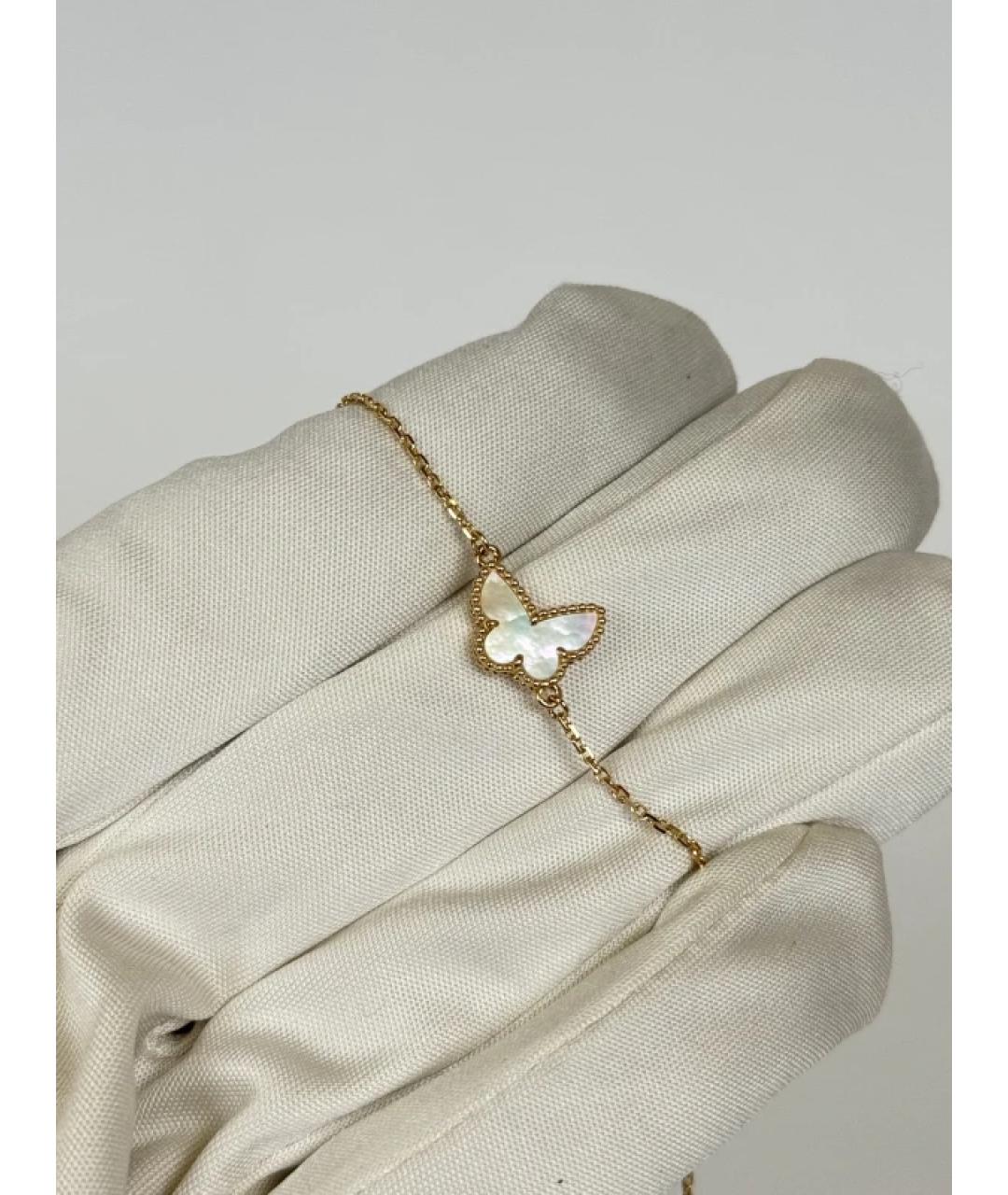 VAN CLEEF & ARPELS Белый браслет из желтого золота, фото 3