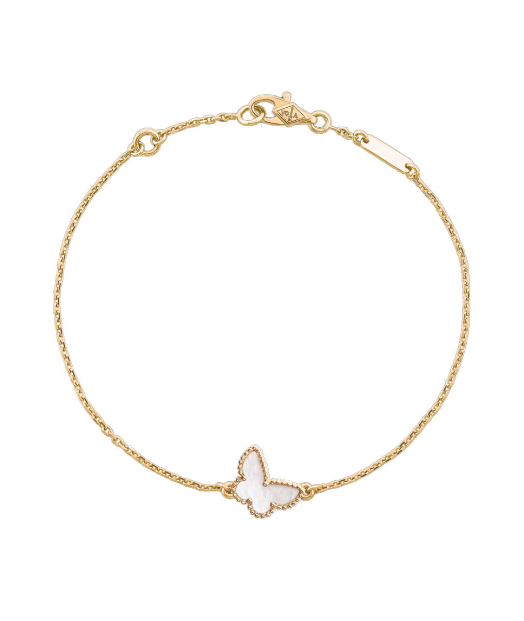 VAN CLEEF & ARPELS Белый браслет из желтого золота, фото 1