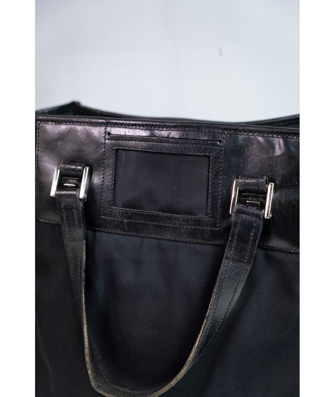 GUCCI Черная синтетическая сумка тоут, фото 5