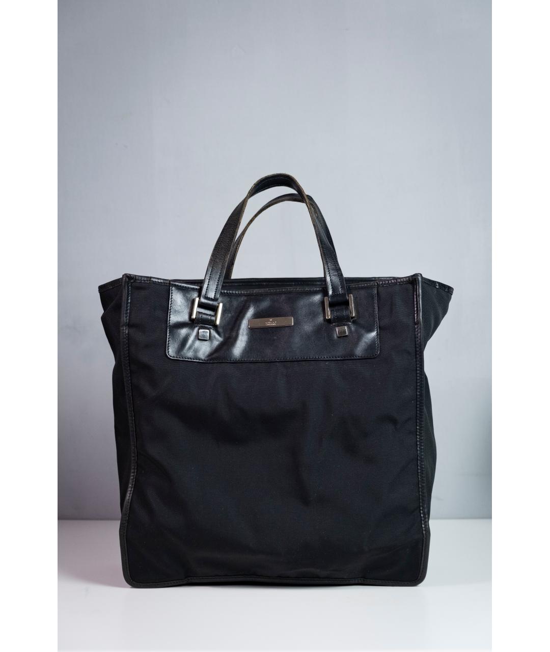 GUCCI Черная синтетическая сумка тоут, фото 10