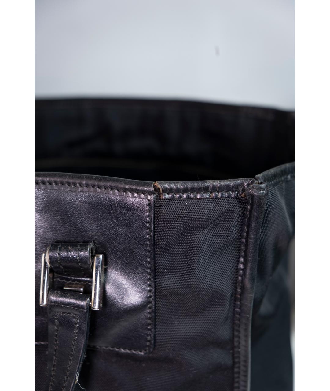 GUCCI Черная синтетическая сумка тоут, фото 7