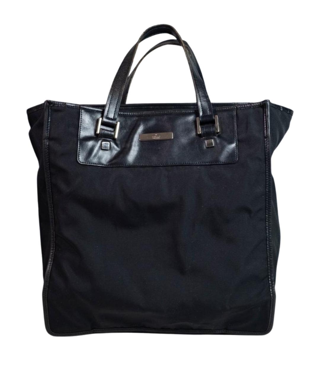 GUCCI Черная синтетическая сумка тоут, фото 1