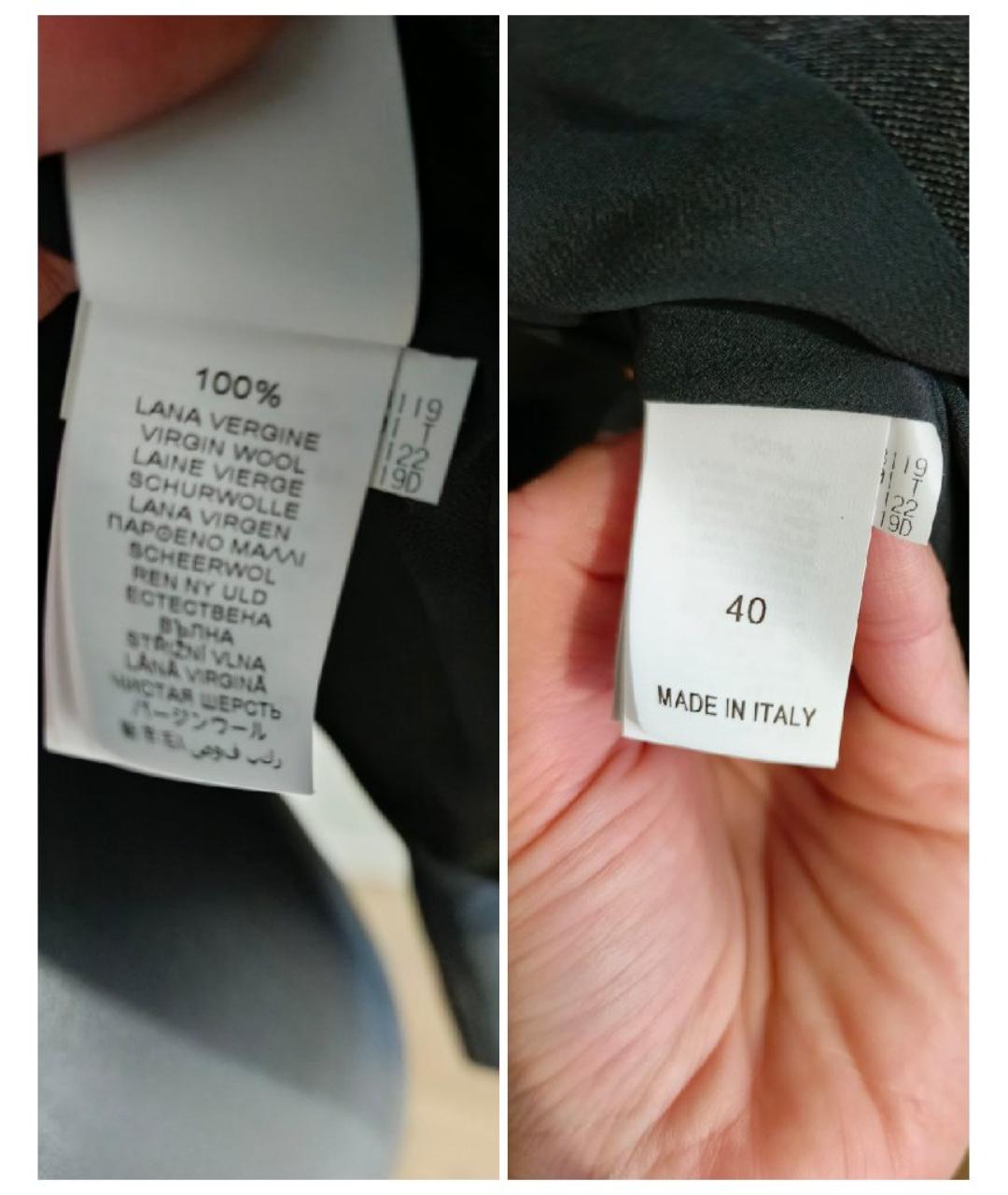 BRUNELLO CUCINELLI Антрацитовый шерстяной жакет/пиджак, фото 8