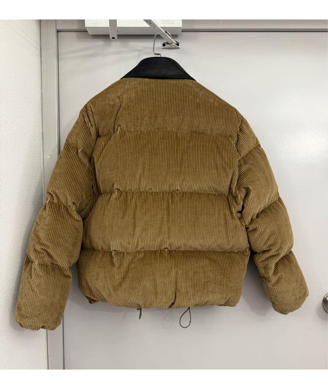 MIU MIU Бежевый хлопковый пуховик, фото 2