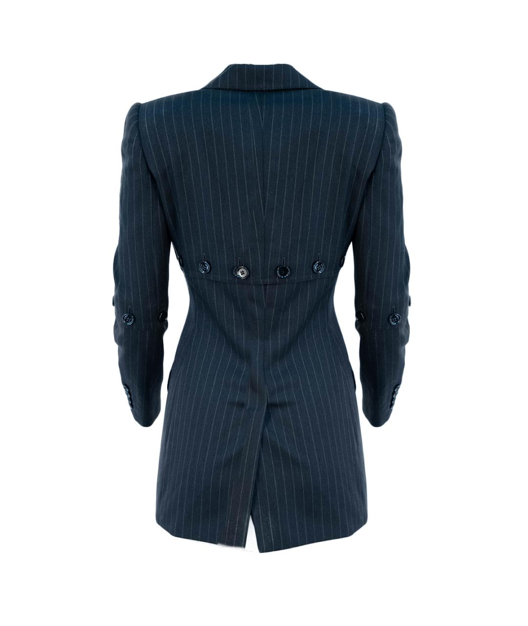 DOLCE&GABBANA Серый шерстяной костюм с брюками, фото 3