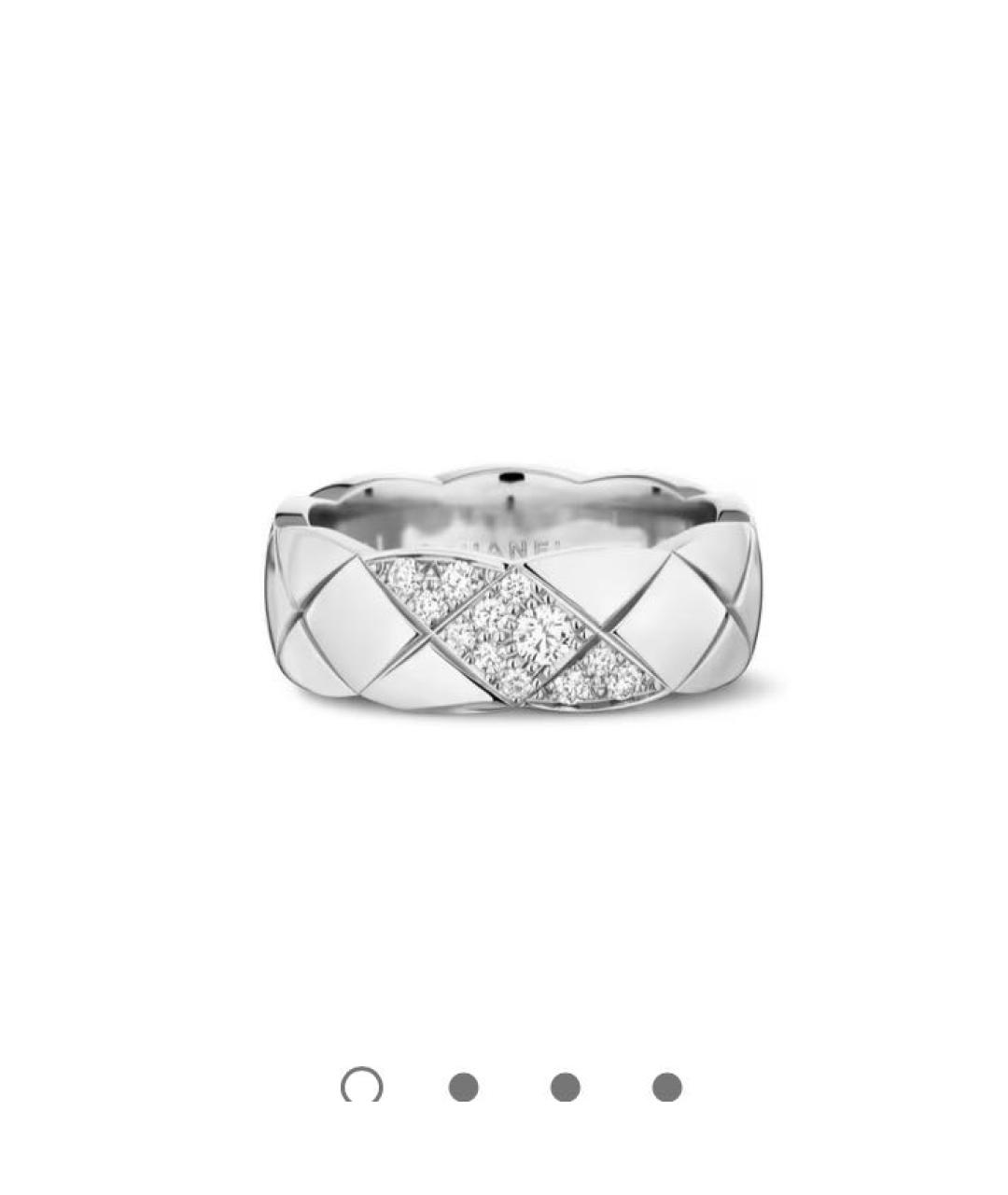 CHANEL Серебряное кольцо из белого золота, фото 5