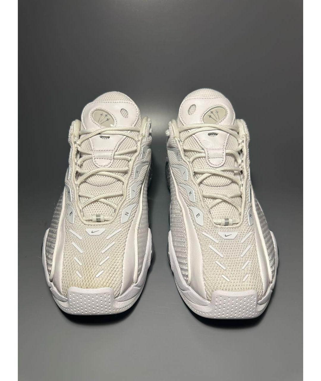 NIKE Белые текстильные низкие кроссовки / кеды, фото 2