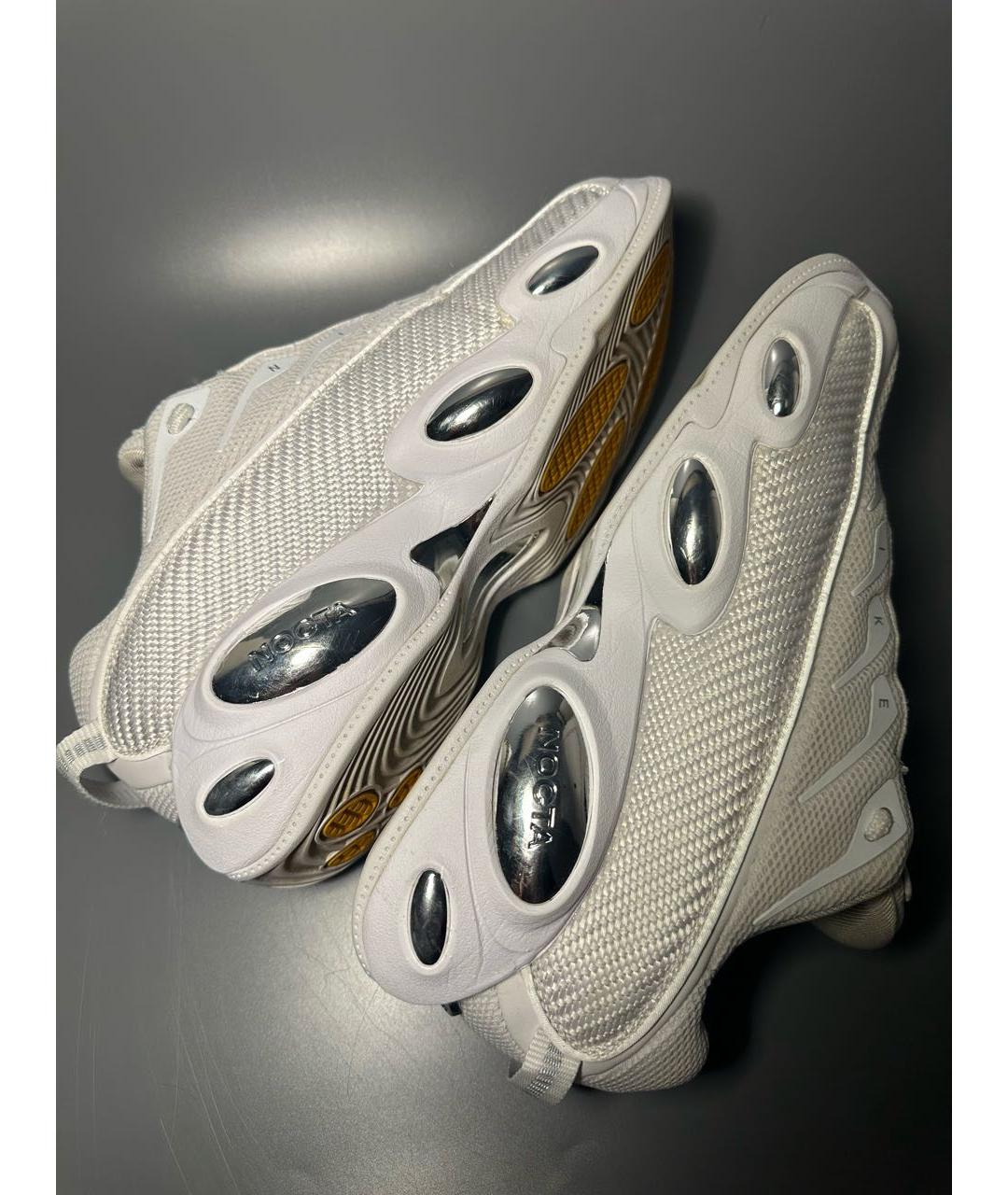 NIKE Белые текстильные низкие кроссовки / кеды, фото 7