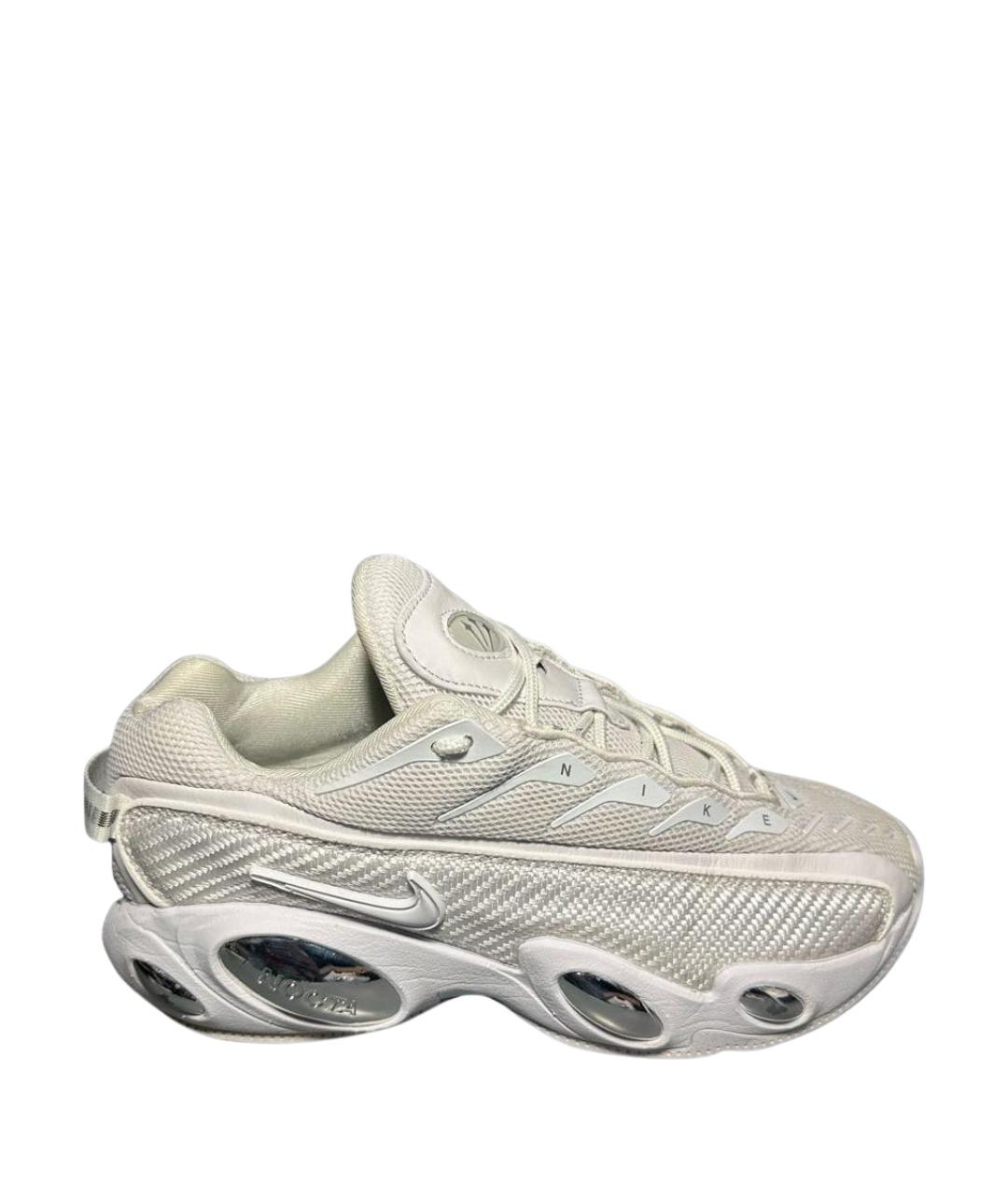 NIKE Белые текстильные низкие кроссовки / кеды, фото 1