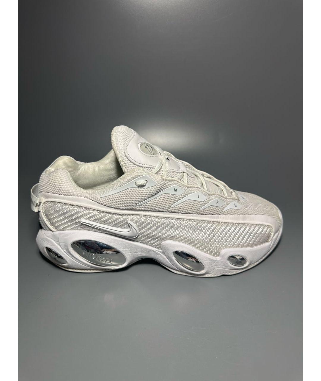 NIKE Белые текстильные низкие кроссовки / кеды, фото 9