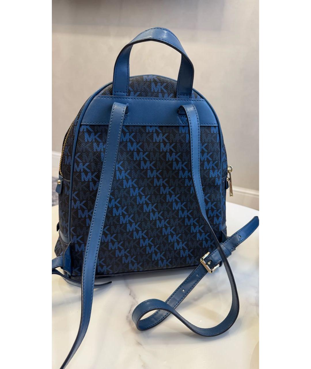 MICHAEL KORS Синий кожаный рюкзак, фото 4