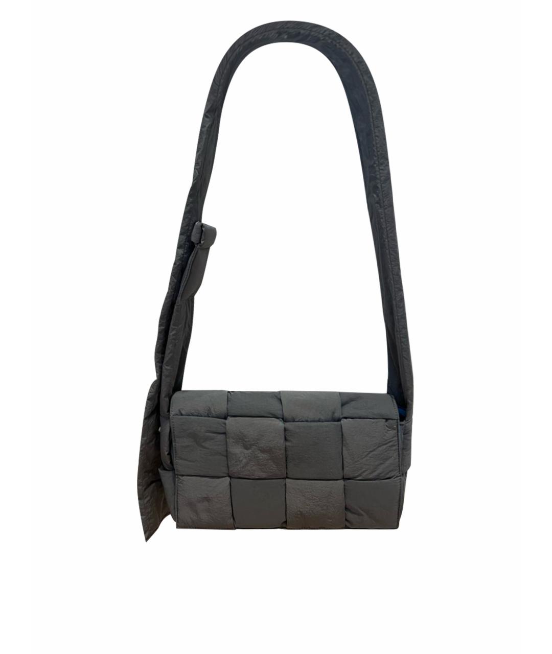 BOTTEGA VENETA Антрацитовая сумка на плечо, фото 1