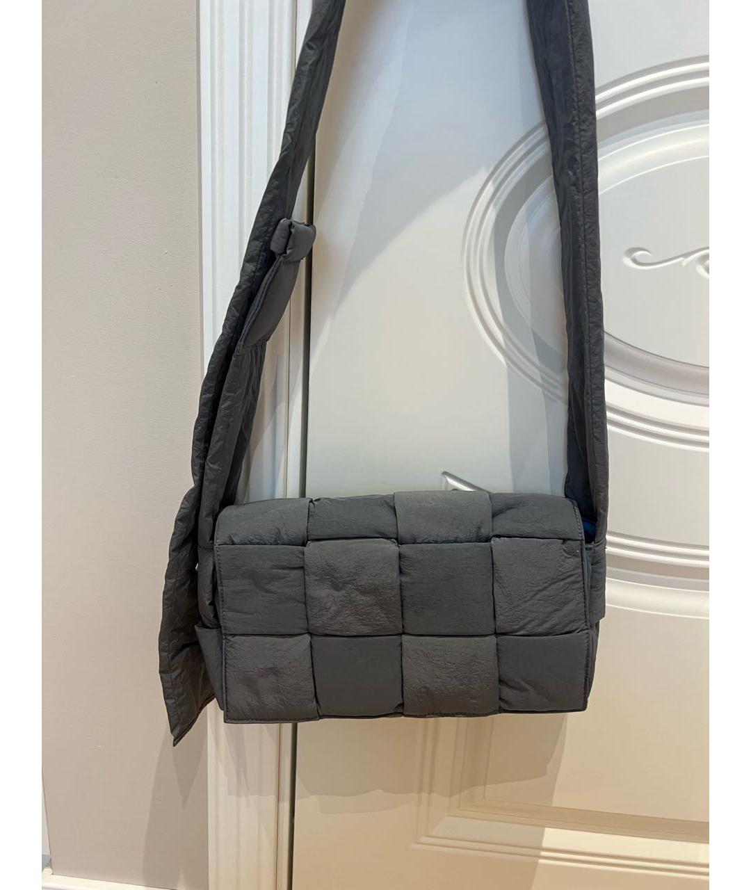 BOTTEGA VENETA Антрацитовая сумка на плечо, фото 4