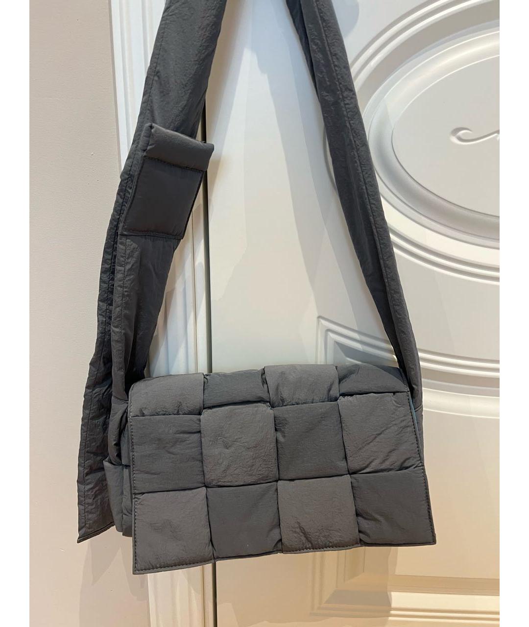 BOTTEGA VENETA Антрацитовая сумка на плечо, фото 3