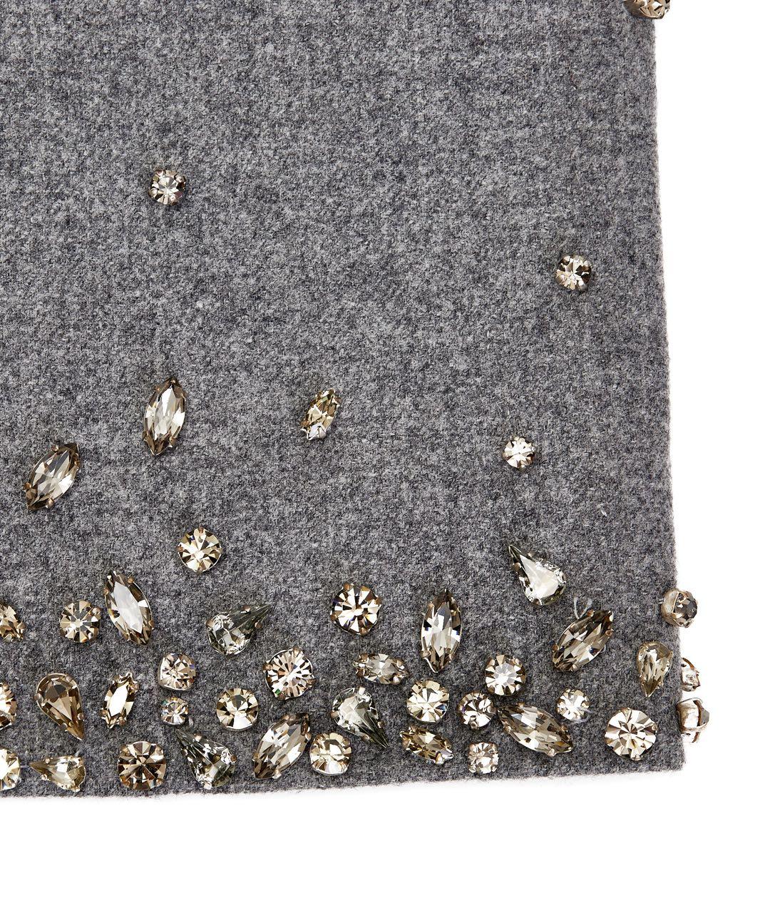 ERMANNO SCERVINO Серое шерстяное повседневное платье, фото 3