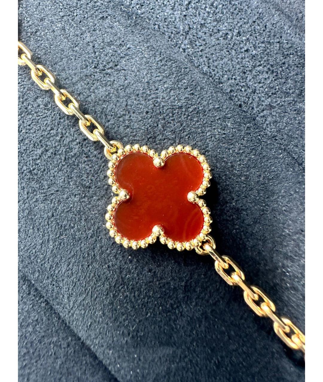 VAN CLEEF & ARPELS Красный браслет из желтого золота, фото 4