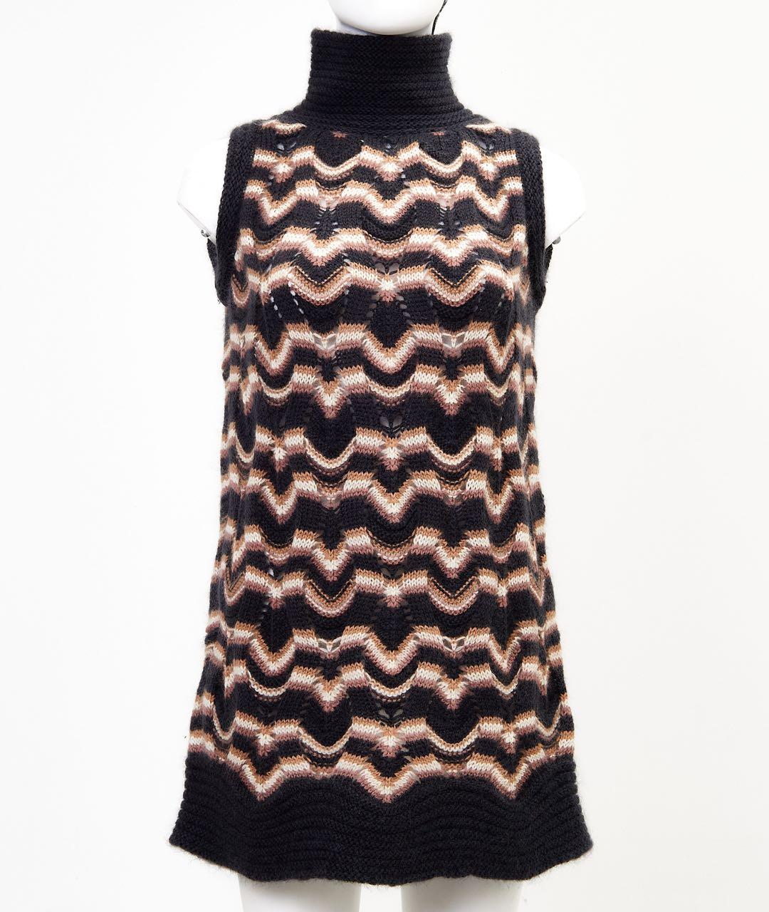 MISSONI Черное вискозное повседневное платье, фото 5