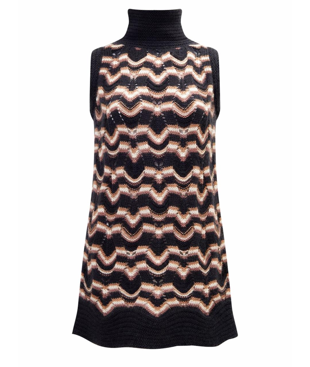 MISSONI Черное вискозное повседневное платье, фото 1