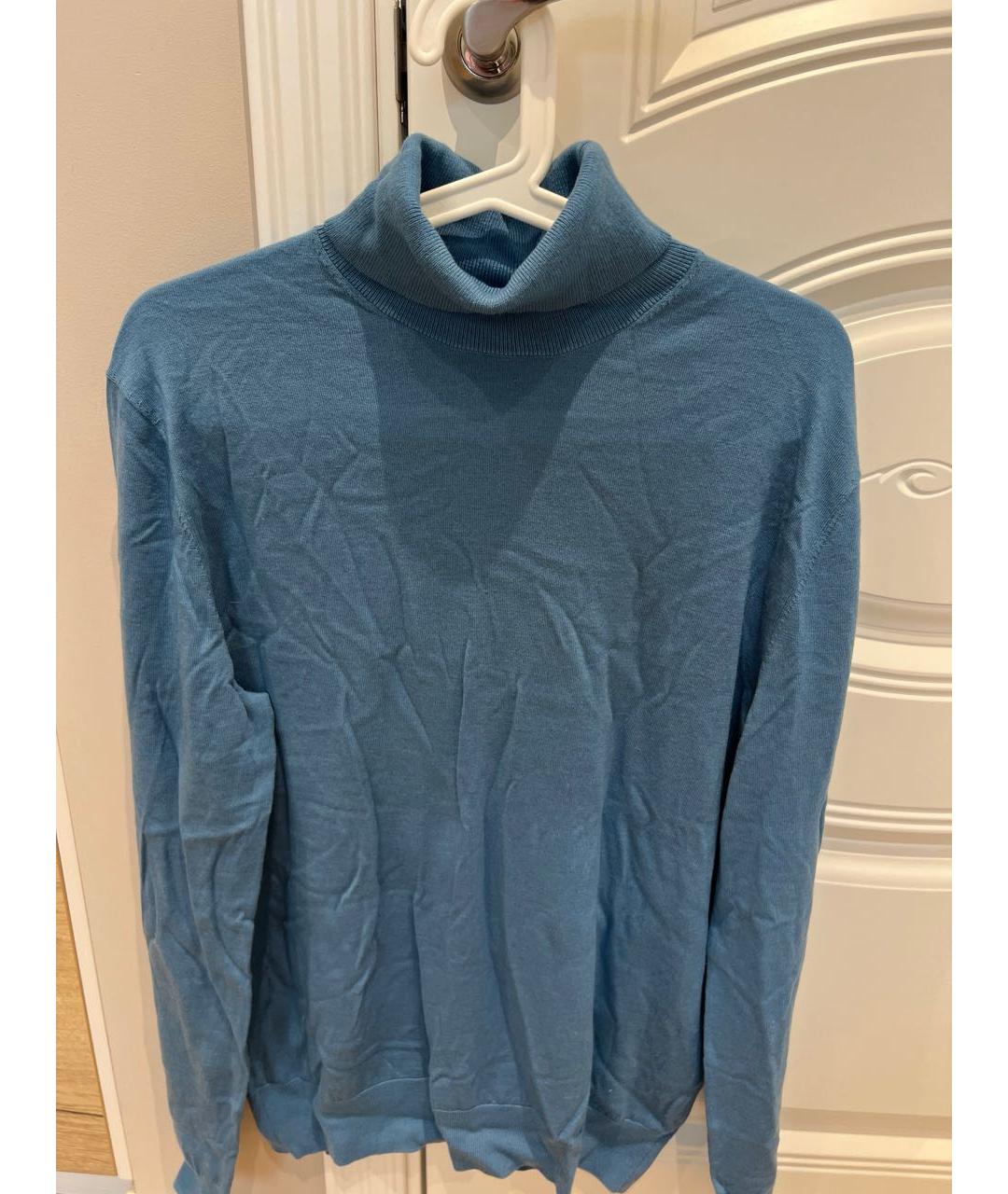 12 STOREEZ Темно-синяя кашемировая водолазка, фото 5