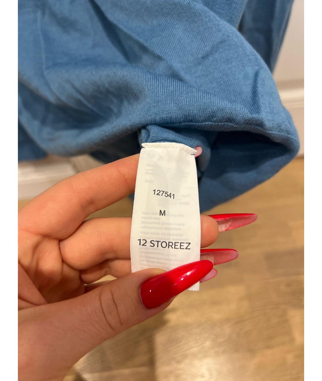 12 STOREEZ Темно-синяя кашемировая водолазка, фото 3