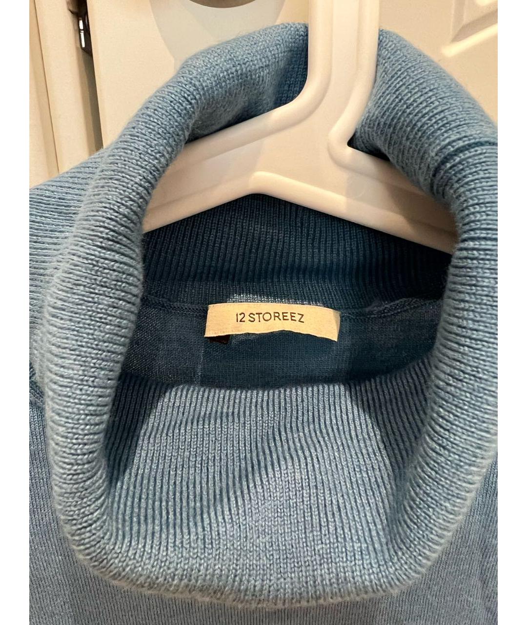 12 STOREEZ Темно-синяя кашемировая водолазка, фото 4