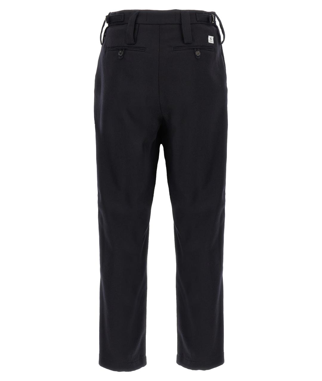 DEPARTMENT 5 Синие шерстяные повседневные брюки, фото 2