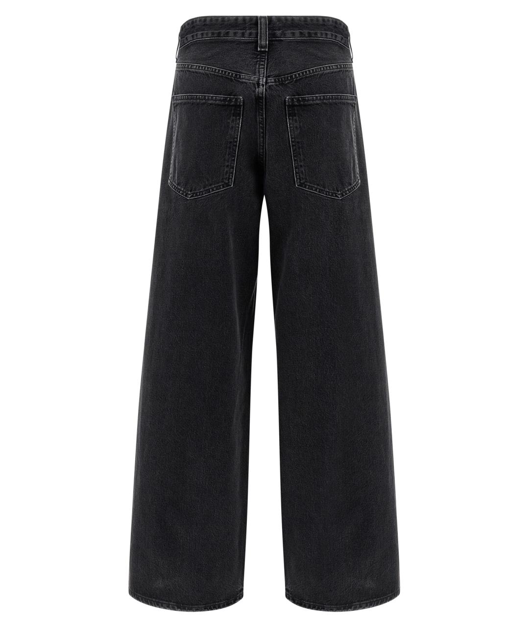 AGOLDE Черные хлопковые прямые джинсы, фото 2