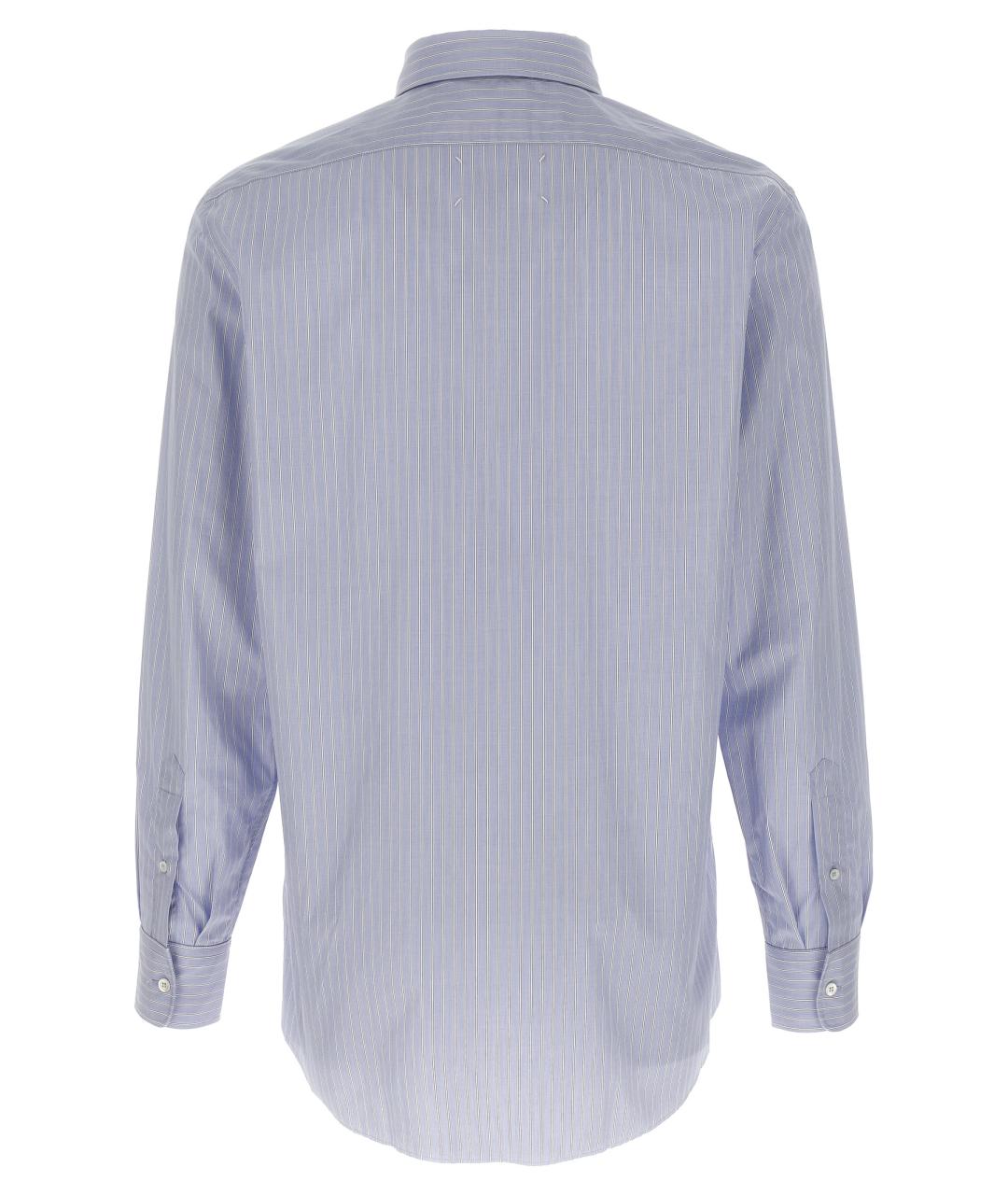 MAISON MARGIELA Голубая хлопковая кэжуал рубашка, фото 2