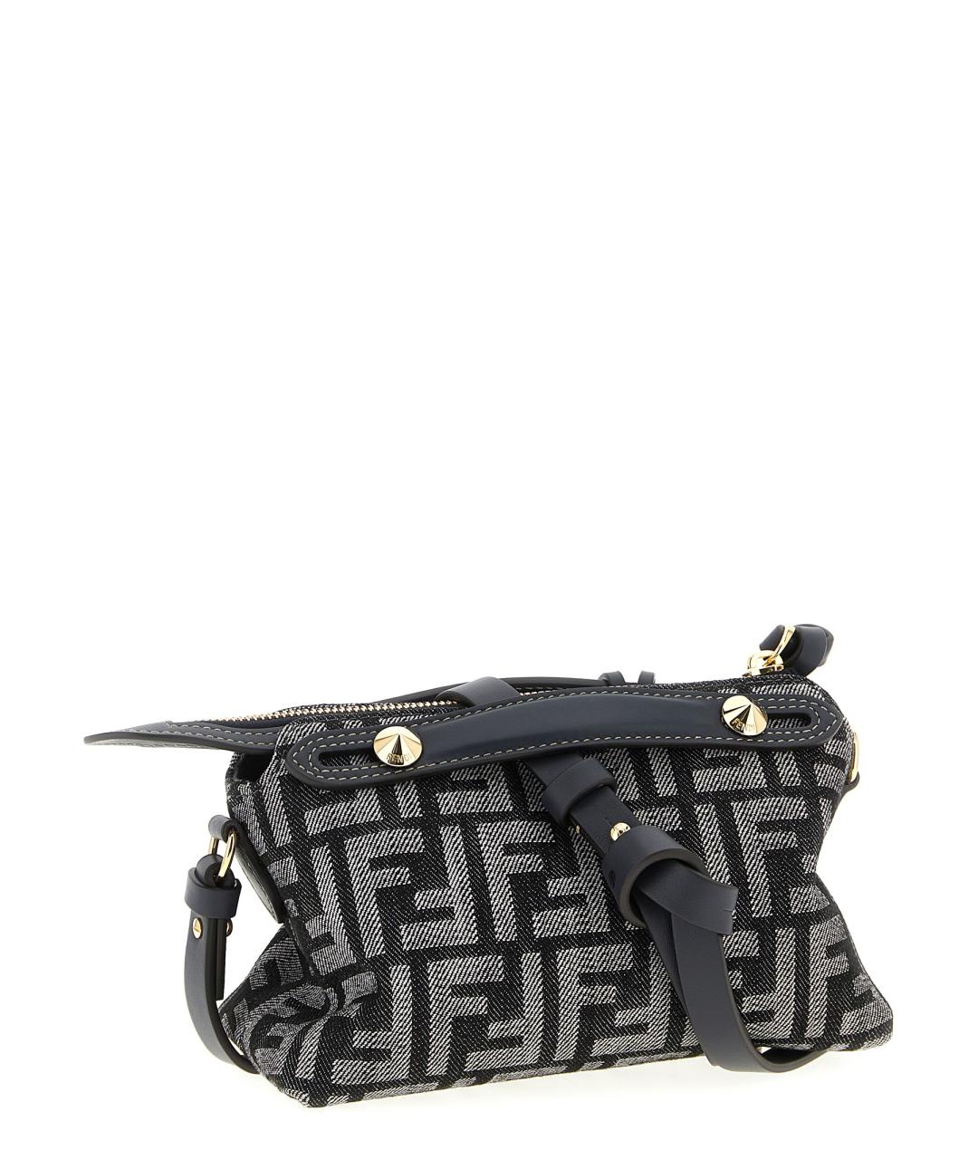 FENDI Темно-синяя деним сумка тоут, фото 2